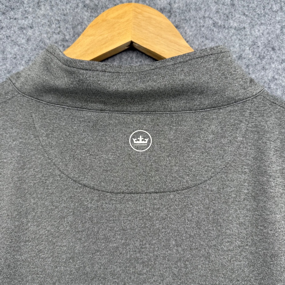 Peter Millar Quarter Zip Pullover Mens 3XL Gray Performance Stretch Golf Top - Picture 8 of 8